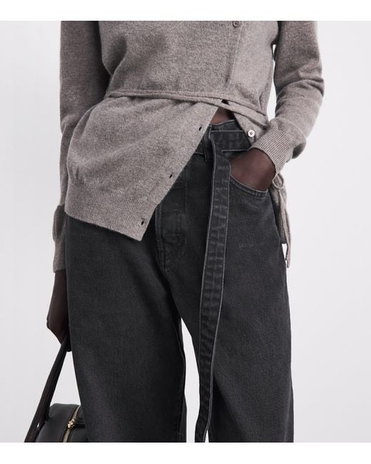 FRAME Blue Belted The Loose Jeans