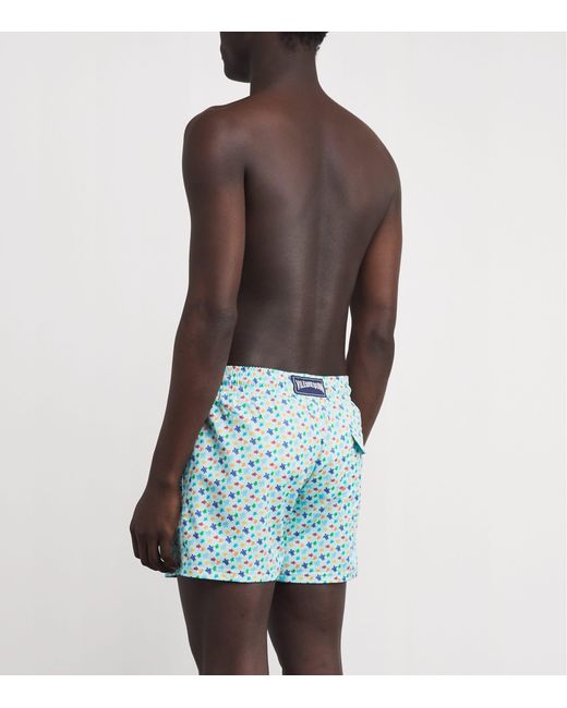 Vilebrequin Blue Turtle Print Moorise Swim Shorts for men