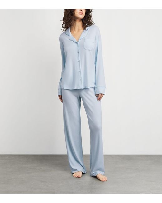 Skims Blue Soft Lounge Pyjama Set