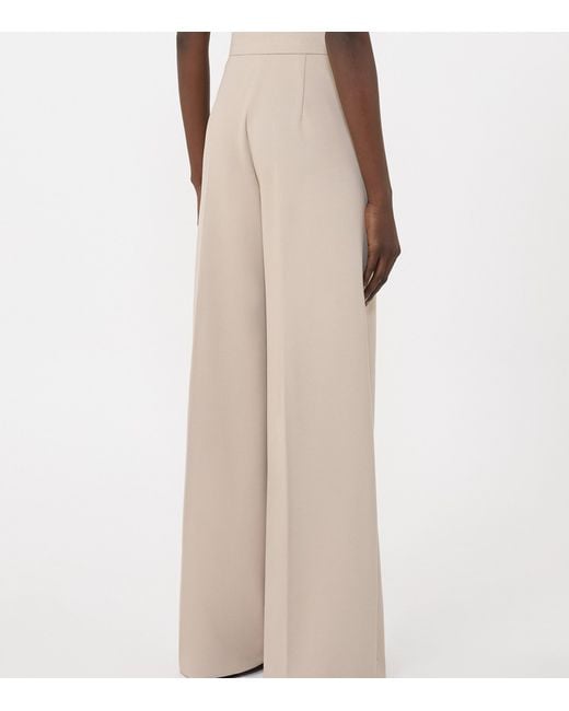 Max Mara Natural Jersey Wide-Leg Trousers