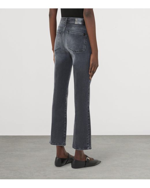 Weekend by Maxmara Gray Super Stretch Slim Cropped Jeans