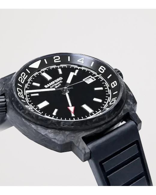 BAMFORD LONDON Black Forged Carbon Gmt Watch