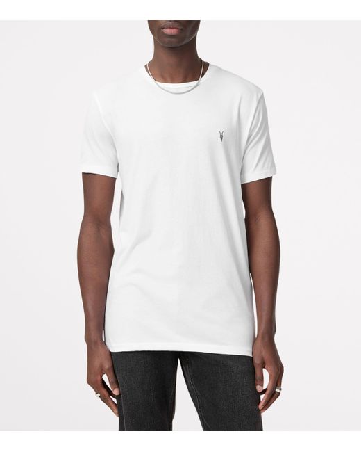 AllSaints White Organic Cotton Tonic T-Shirt for men