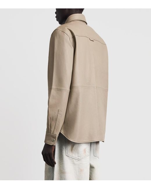 Won Hundred Natural Lambskin Adriel Shirt for men