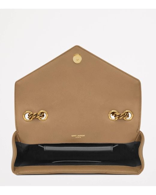 Saint Laurent Black Small Leather Loulou Shoulder Bag