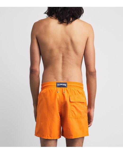 Vilebrequin Orange Water-Reactive Octopus Swim Shorts for men