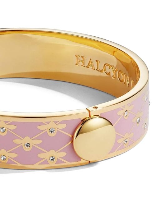 Halcyon Days Multicolor Plated Enamel Bee Sparkle Bangle for men