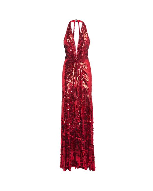 Jenny Packham Sequin Gathered Mars Gown