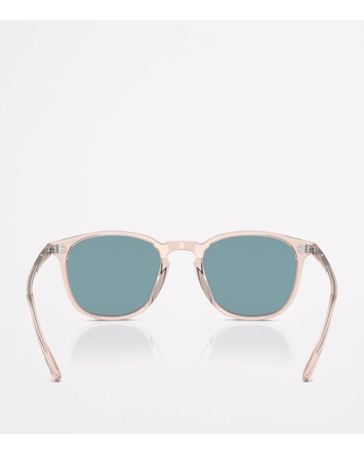 Oliver Peoples Blue Finley 1993 Sun Round Sunglasses