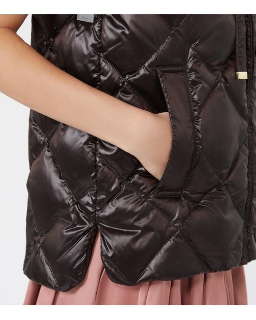 Max Mara Brown Puffer Gilet