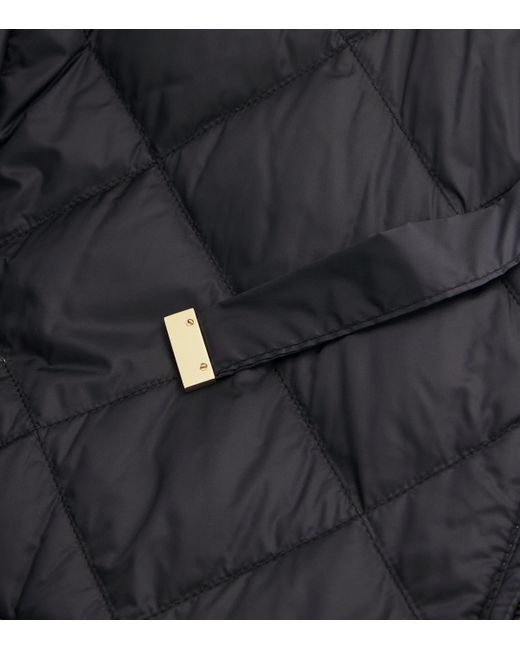 Max Mara Black The Cube Reversible Quilted Jacket