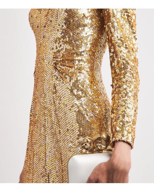 Jenny Packham Metallic Sequinned Dulcet Gown