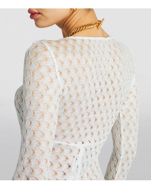 Missoni White Knitted Maxi Cover-up