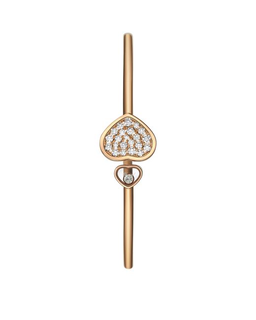 Chopard Metallic And Diamond Happy Hearts Bangle