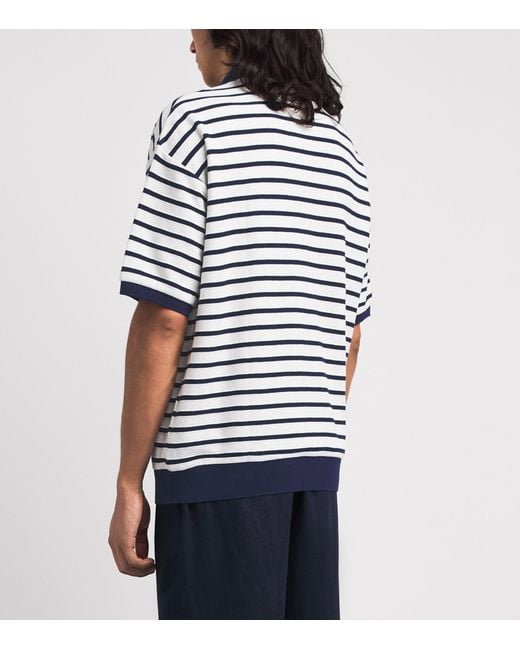 Polo Ralph Lauren Blue Cotton Mesh Slim Polo Shirt for men