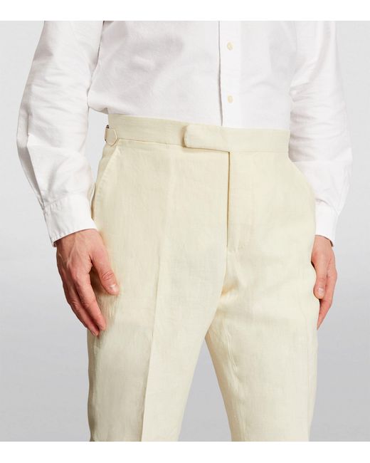 Polo Ralph Lauren Natural Linen Trousers for men