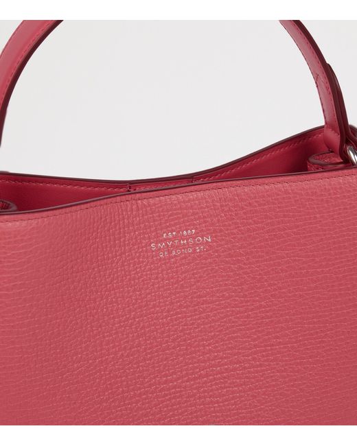 Smythson Pink Leather Day Cross-Body Bag
