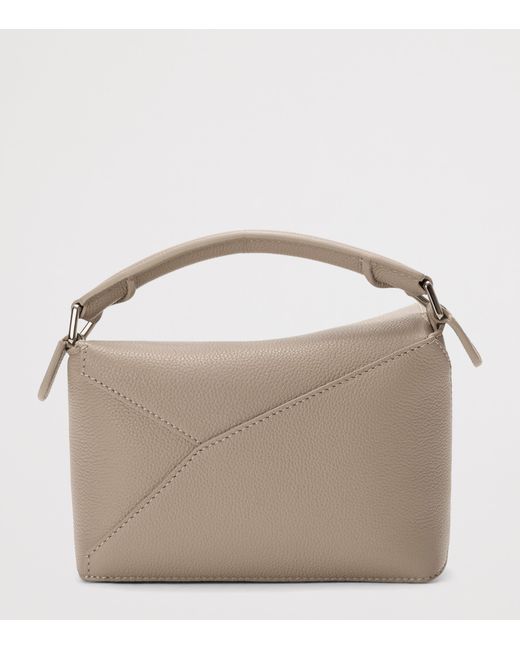 Loewe Metallic Mini Leather Puzzle Edge Top-Handle Bag