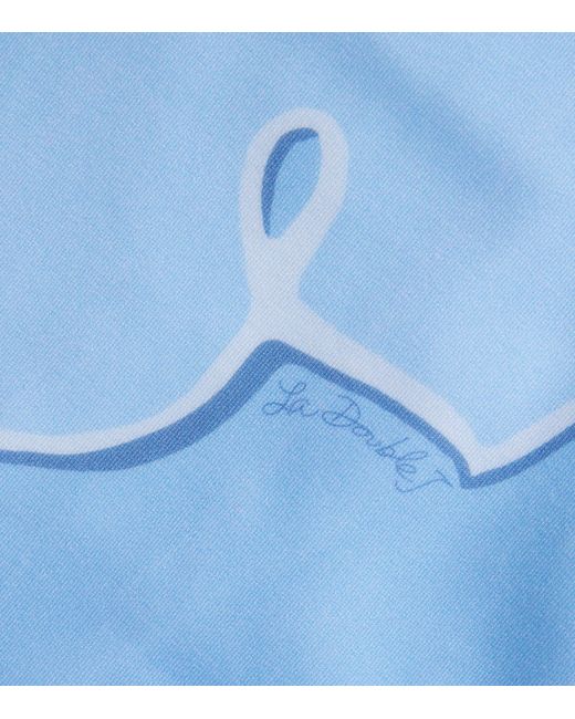 LaDoubleJ Blue Cocoon Placée Goddess Swimsuit