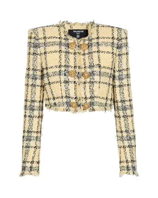 Balmain Metallic Tweed Glitter Jacket