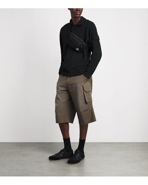 Stone Island Black Organic Cotton Polo Shirt for men
