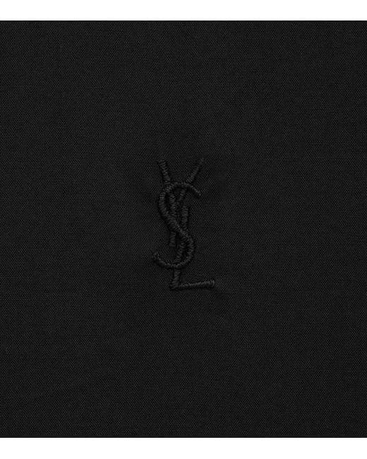 Saint Laurent Black Cotton Cassandre Shirt for men