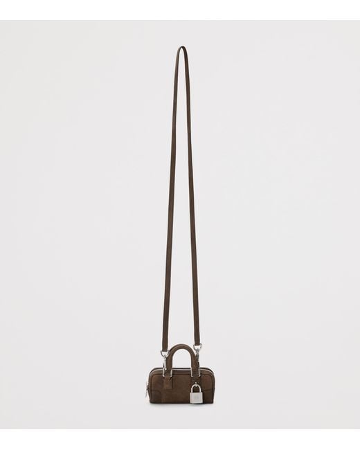 Loewe Brown Mini Leather Amazona Nano Top-Handle Bag