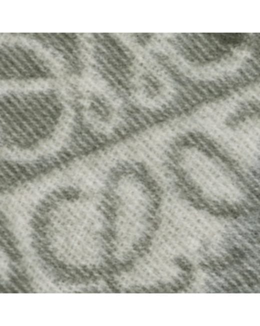 Loewe Green Wool-Cashmere Anagram Scarf