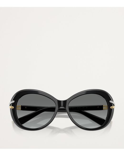 Swarovski Gray Acetate Sk6026 Sunglasses
