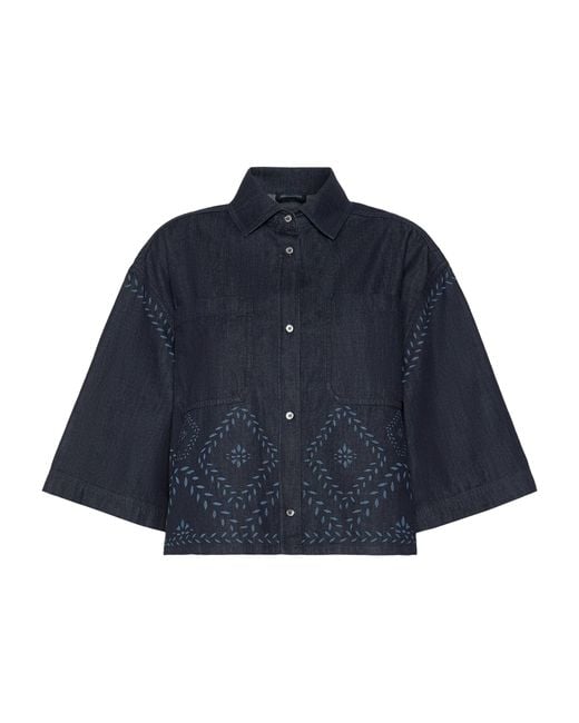 Weekend by Maxmara Blue Alare Denim Shirt
