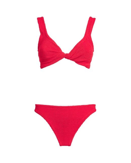 Hunza G Red Coverage Juno Bikini