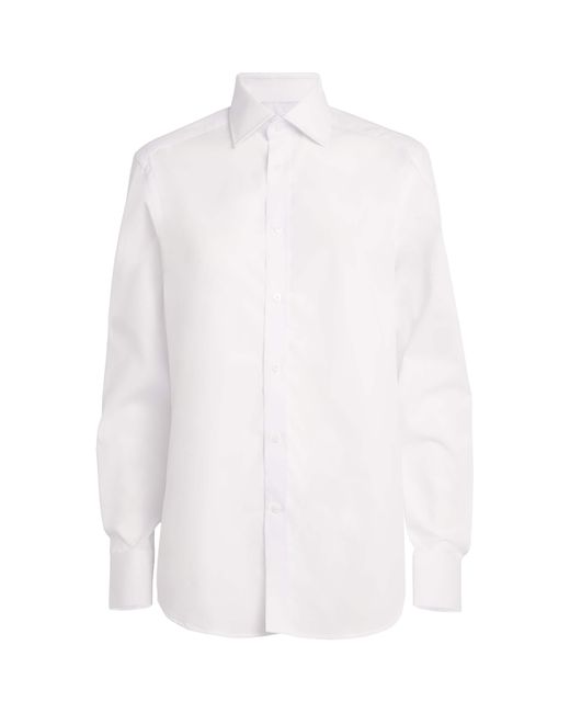 With Nothing Underneath White Organic Cotton The Boyfriend Shirt