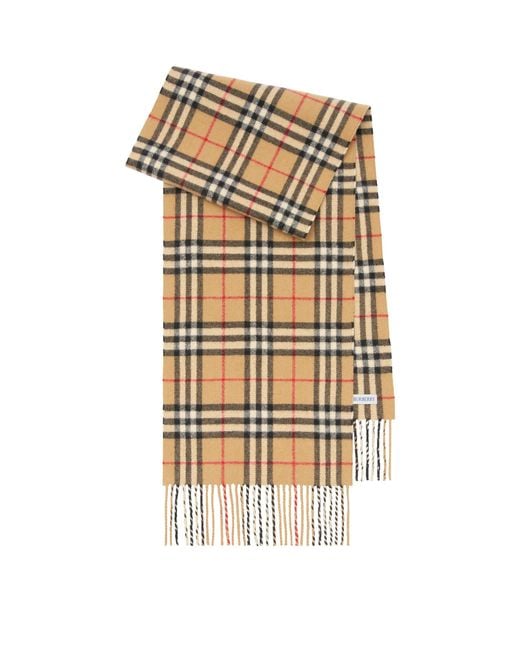 Burberry Metallic Cashmere-Blend Sparkle Check Scarf