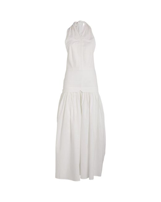 TOVE White Cotton Quinn Maxi Dress