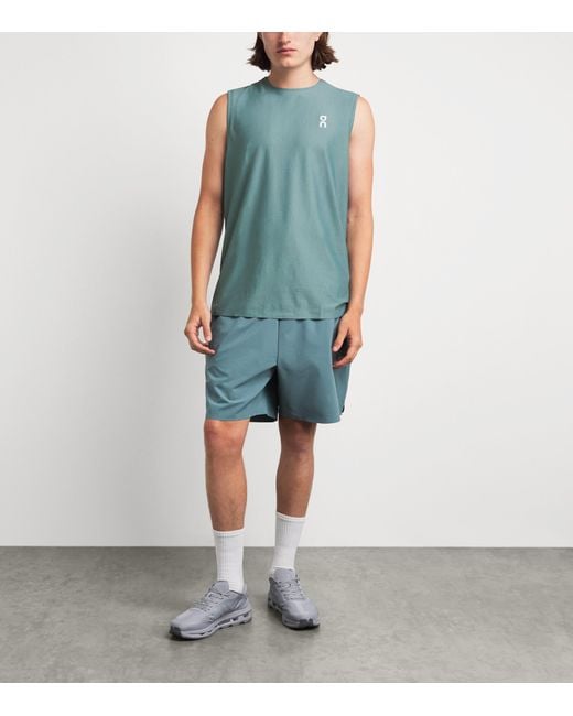 On Shoes Green Court Tank Top for men