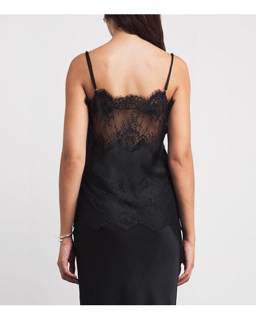 Herskind Black Lace-Detail Linnea Cami Top
