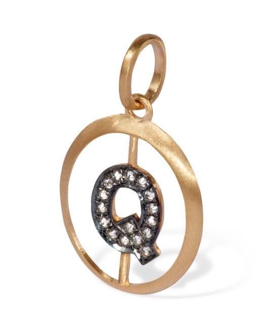 Annoushka Metallic And Diamond Initial Q Pendant