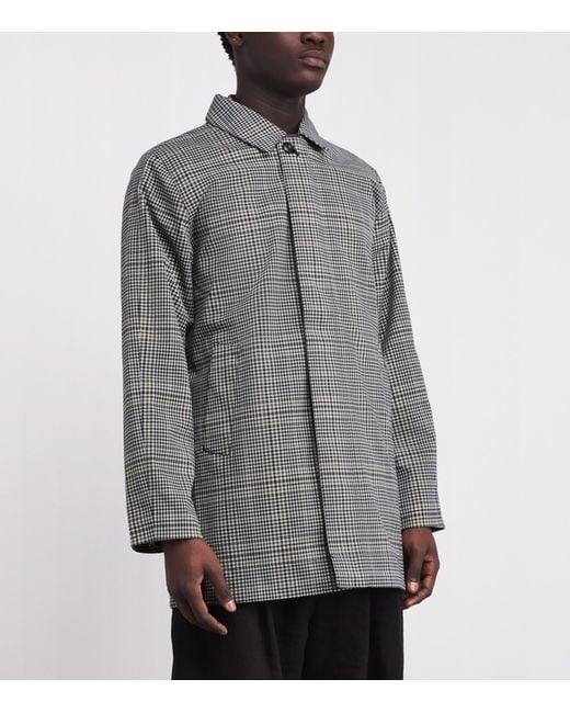 Barbour Gray Check Rokig Waterproof Jacket for men