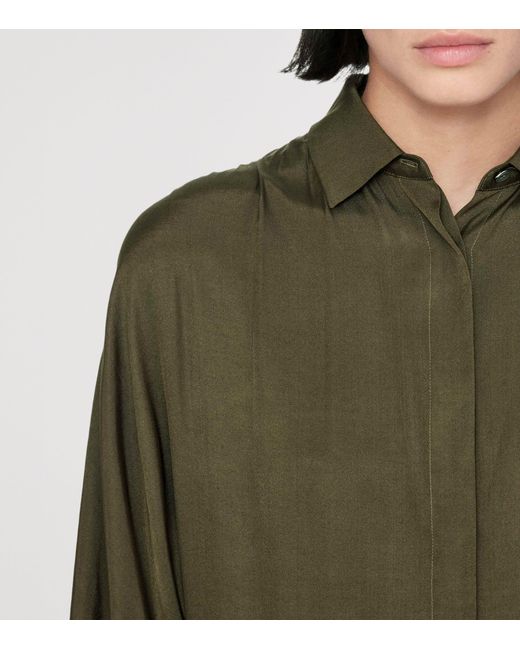 AllSaints Green Noora Shirt Dress
