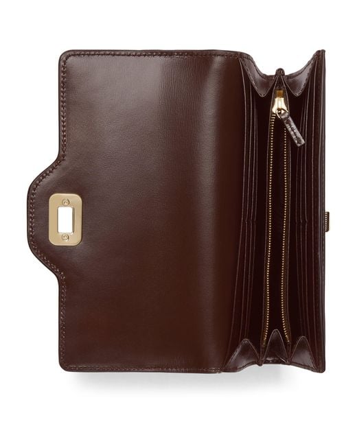 Gucci Brown Luce Continental Wallet