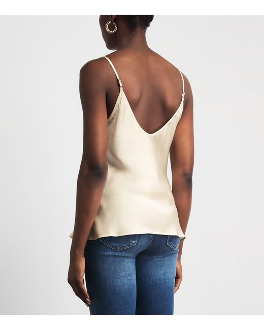 L'Agence White Silk Lexi Camisole