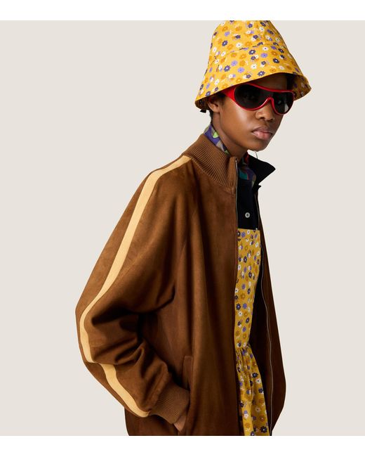 Miu Miu Yellow Cotton Floral Bucket Hat