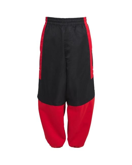 Willy Chavarria Red X Adidas Originals Zip-Off Gomez Wide-Leg Sweatpants for men
