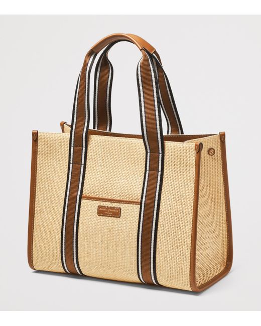 Aspinal Natural Raffia Henley Tote Bag
