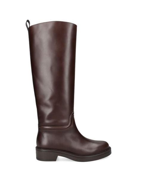 Stuart Weitzman Brown Leather Celia Riding Boots