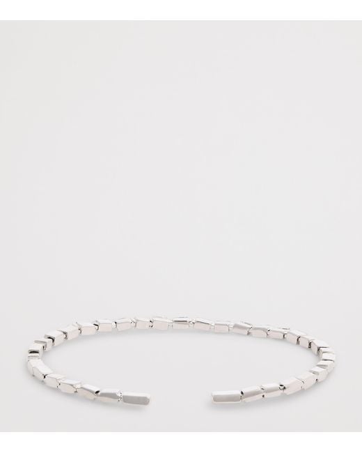 Suzanne Kalan White And Diamond Thin Bold Bangle