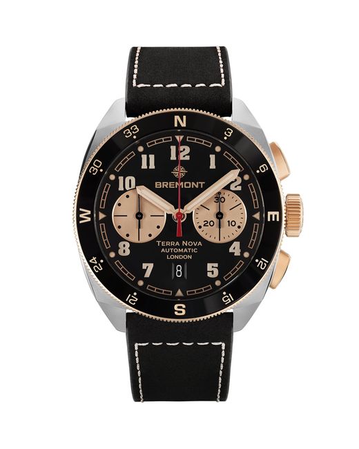 Bremont Black X Jimmy Chin Sterling And Rose Terra Nova Chronograph Watch for men