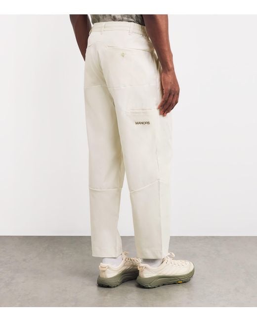 Manors White Water-Repellent Greenskeeper Chinos for men