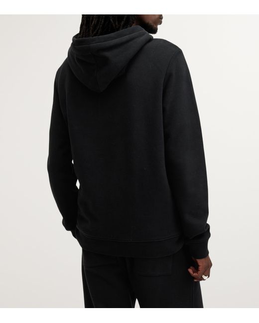 AllSaints Black Organic Cotton Raven Oth Hoodie for men