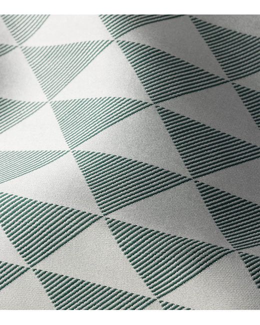 Prada Gray Silk Triangle Scarf